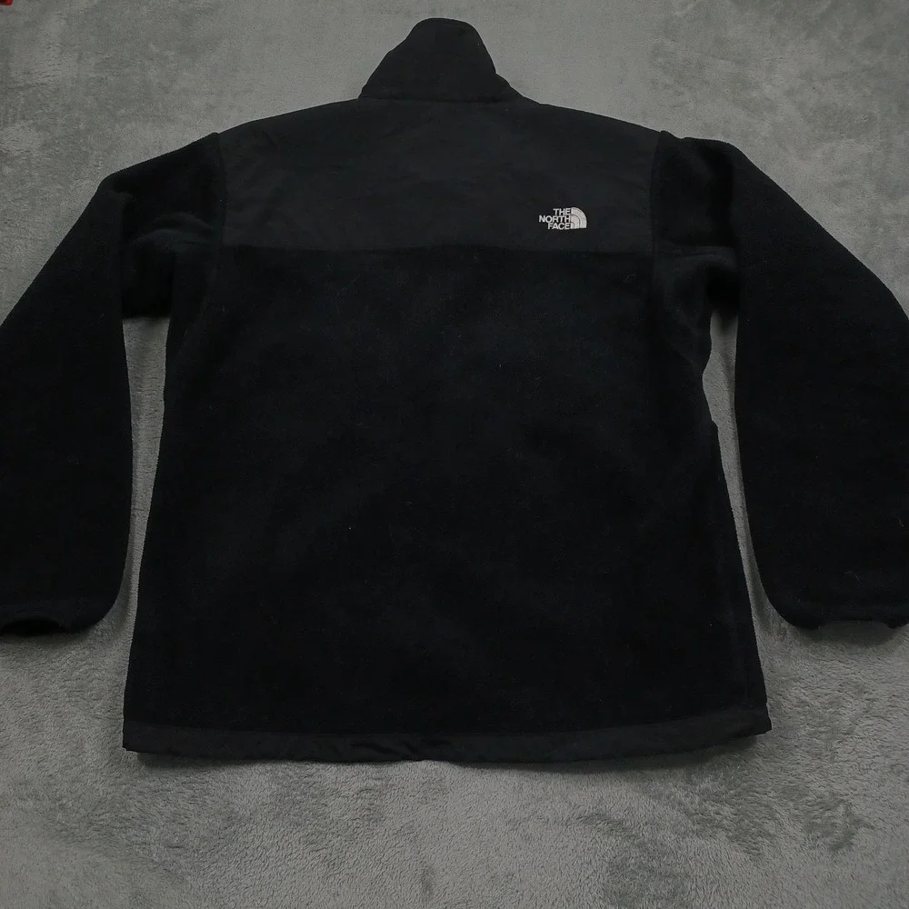 North Face Jacket Mens Large Black Fleece Outdoor Casual Full Zip Pockets